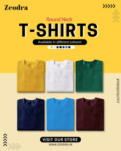 Pack of 5 Round Neck T-Shirt