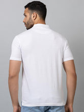 Load image into Gallery viewer, White Collar T-Shirt With Pocket
