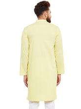 Load image into Gallery viewer, Light Yellow Straight Kurta Pajama for Men
