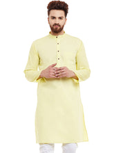 Load image into Gallery viewer, Light Yellow Straight Kurta Pajama for Men
