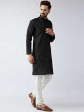 Load image into Gallery viewer, Black Straight Kurta Pajama for Men
