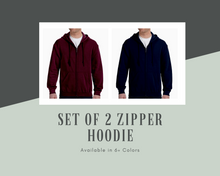 Load image into Gallery viewer, Set of 2 Zipper Hoodies
