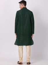 Load image into Gallery viewer, Dark Green Straight Kurta Pajama for Men
