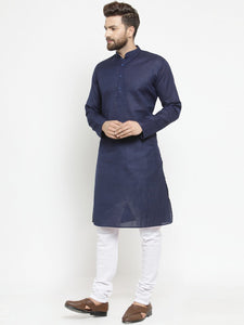 Navy Blue  Straight Kurta Pajama for Men