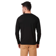 Load image into Gallery viewer, Black Henley T-Shirt For Men
