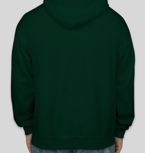 Bottle Green Zipper Hoodie