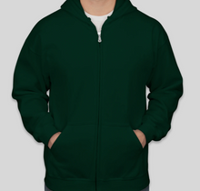 Load image into Gallery viewer, Bottle Green Zipper Hoodie
