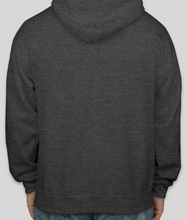 Load image into Gallery viewer, Charcoal With Zipper Hoodie
