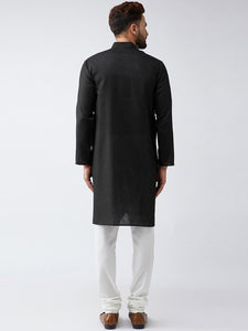 Black Straight Kurta Pajama for Men