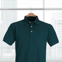 Load image into Gallery viewer, Bottle Green Polo T-shirt for Men
