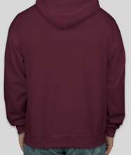 Load image into Gallery viewer, Maroon With Zipper Hoodie
