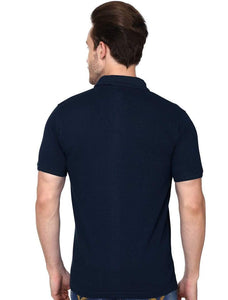 Navy Blue Collar T-Shirt 100%  Premium Cotton