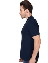 Load image into Gallery viewer, Navy Blue Collar T-Shirt 100%  Premium Cotton
